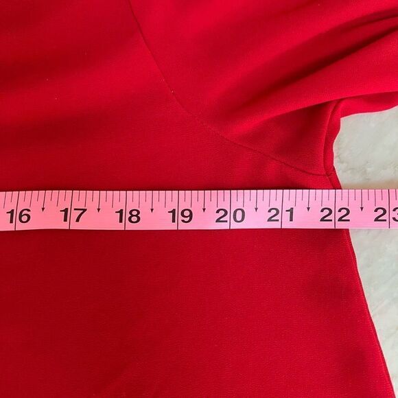 Bluebell red roll tab sleeves blouse size L - Picture 5 of 6